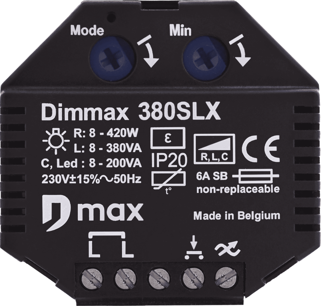 frontview of the dimmax 380SLX bluetooth dimmer