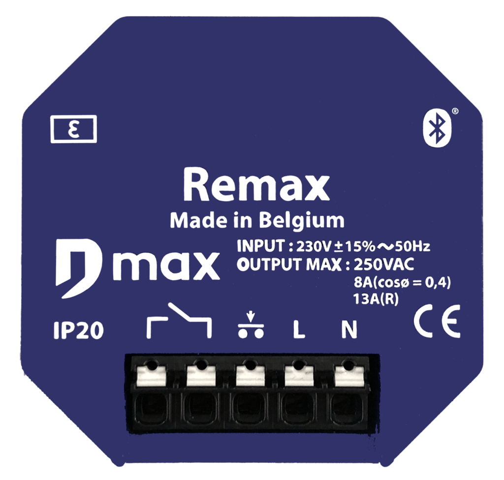 frontview of the Remax bluetooth relay